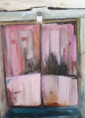 Pink Portuguese Door
